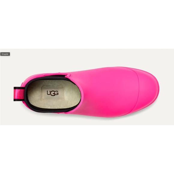 Women's Pink Ankle Rain Boots - Picture 6 of 6